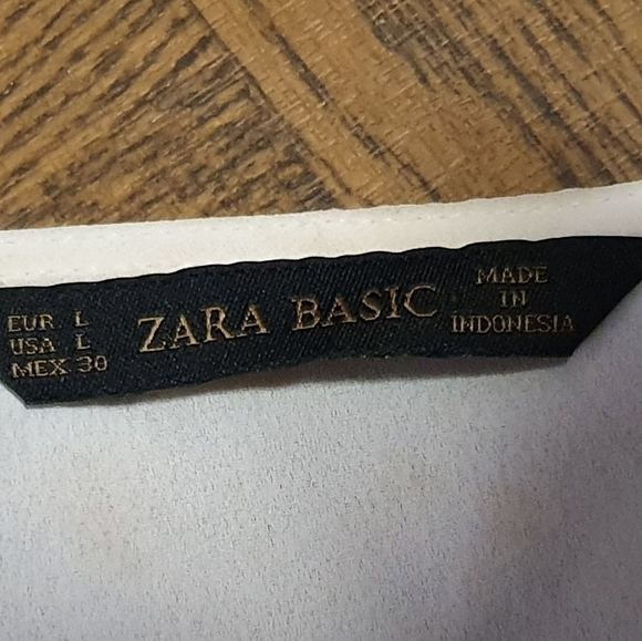 Women's Zara Basic Blouse Top Size L - Picture 9 of 16